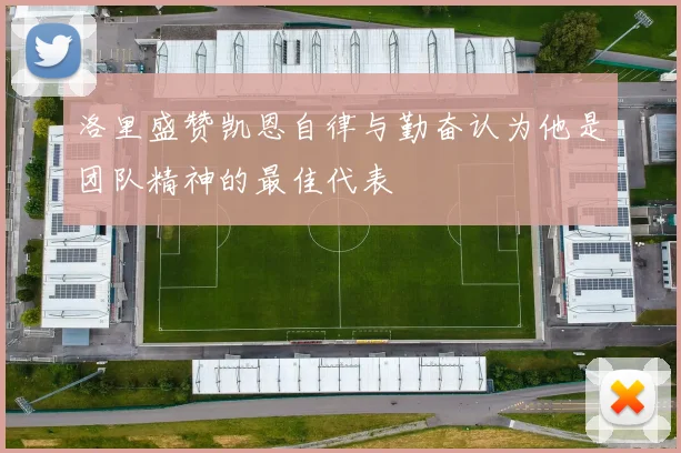 洛里盛赞凯恩自律与勤奋认为他是团队精神的最佳代表